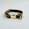 Personalized Tweed Check Cat Collar With Pearl Charm Detachable Bell 3