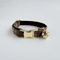 Personalized Tweed Check Cat Collar With Pearl Charm Detachable Bell 4