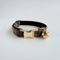 Personalized Tweed Check Cat Collar With Pearl Charm Detachable Bell 4