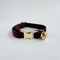 Personalized Tweed Check Cat Collar With Pearl Charm Detachable Bell 9