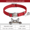 Personalized Leather Breakaway Cat Collar With Custom Engraving Bell 3