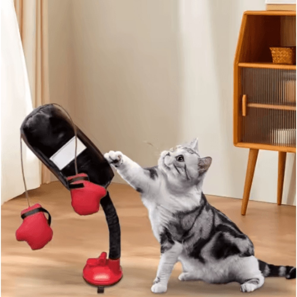 Cartoon Cat Punching Bag Toy With Suction Cup Base 3
