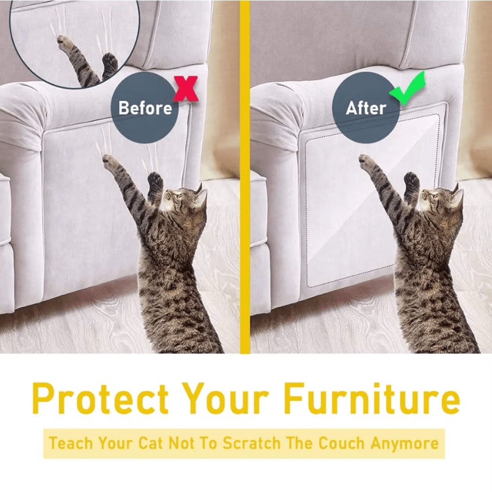 Transparent AntiScratch Furniture Protector Tape For Cats 45 X 300cm SelfAdhesive Shield 1