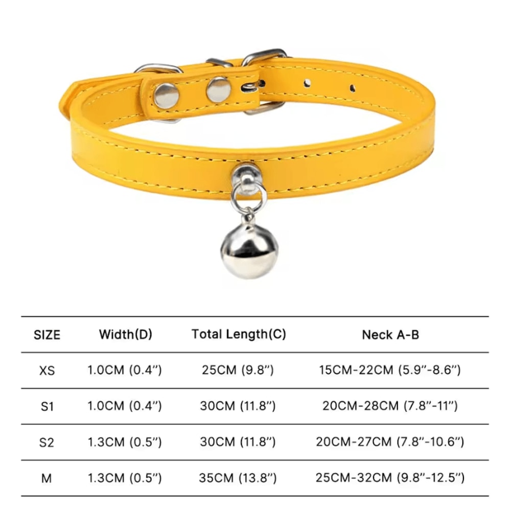 Colorful Adjustable Cat Collar With Bell Safety Breakaway Collar For Cats Small Pets 9