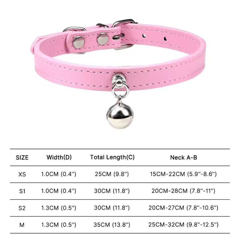 Colorful Adjustable Cat Collar With Bell Safety Breakaway Collar For Cats Small Pets 11
