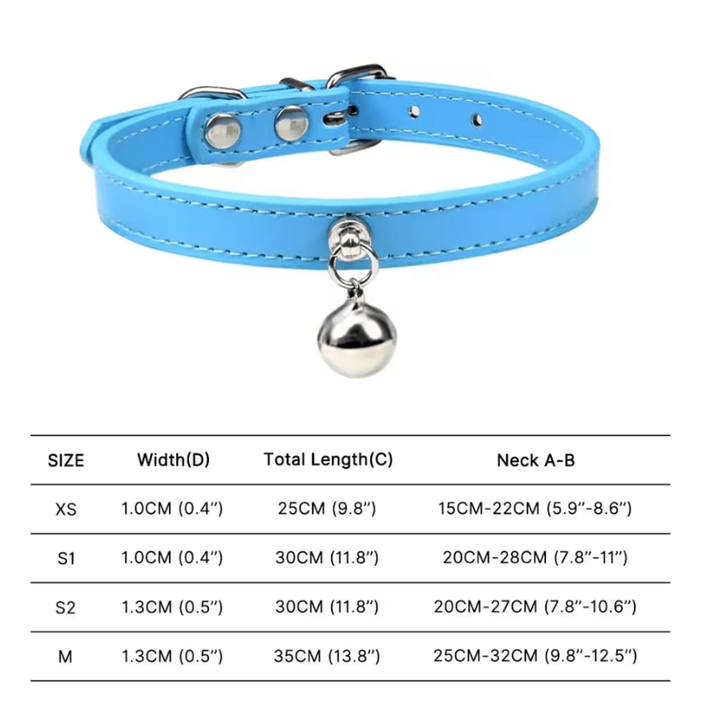 Colorful Adjustable Cat Collar With Bell Safety Breakaway Collar For Cats Small Pets 15
