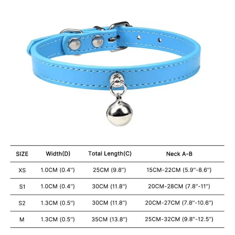 Colorful Adjustable Cat Collar With Bell Safety Breakaway Collar For Cats Small Pets 15
