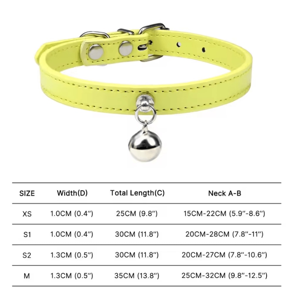 Colorful Adjustable Cat Collar With Bell Safety Breakaway Collar For Cats Small Pets 7
