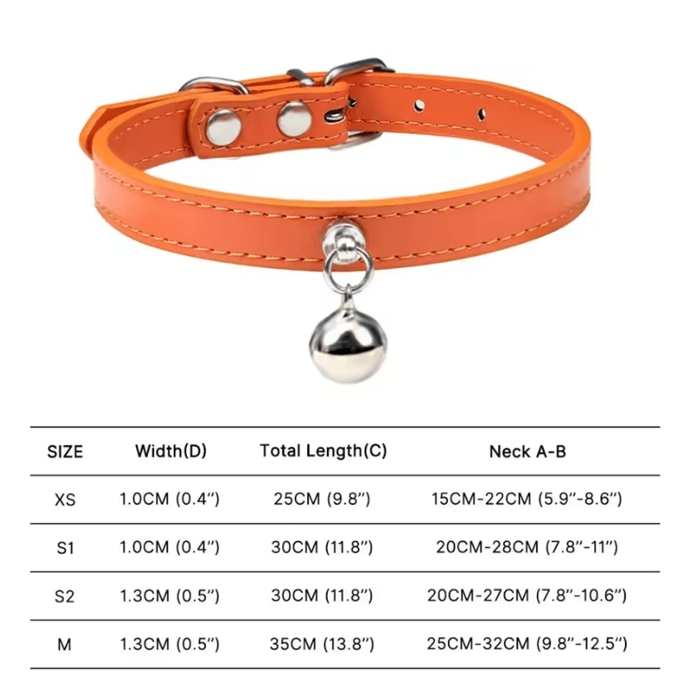 Colorful Adjustable Cat Collar With Bell Safety Breakaway Collar For Cats Small Pets 8