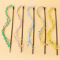 Interactive Rope Tassel Cat Teaser Wand With Bell 0