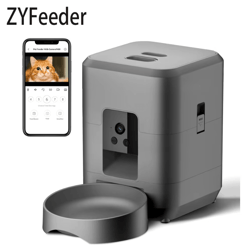 smart wifi automatic pet feeder with camera – 2l remote app-controlled food dispenser