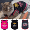 Princess Print Summer Cotton Vest For Sphynx Cats Small Pets 0