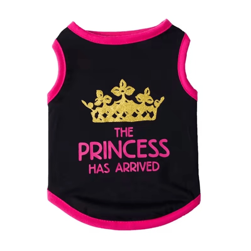 Princess Print Summer Cotton Vest For Sphynx Cats Small Pets 4