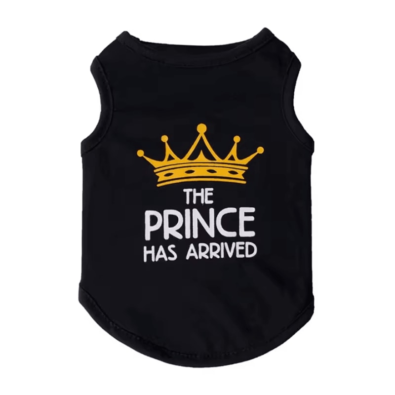 Princess Print Summer Cotton Vest For Sphynx Cats Small Pets 7