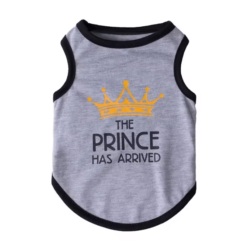 Princess Print Summer Cotton Vest For Sphynx Cats Small Pets 8
