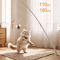 Carbon Fiber Telescopic Cat Teaser Wand 110cm Interactive Feather Toy 0
