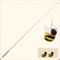 Carbon Fiber Telescopic Cat Teaser Wand 110cm Interactive Feather Toy 5