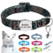 Personalized AntiLost Cat ID Collar With Custom Name Tag Bell 0