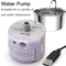 USB Submersible Water Pump For Pet Fountains Quiet Replacement Motor With Cleaning Kit 1