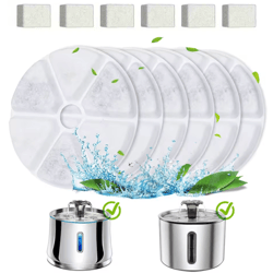 premium replacement water fountain filters for automatic pet water dispensers