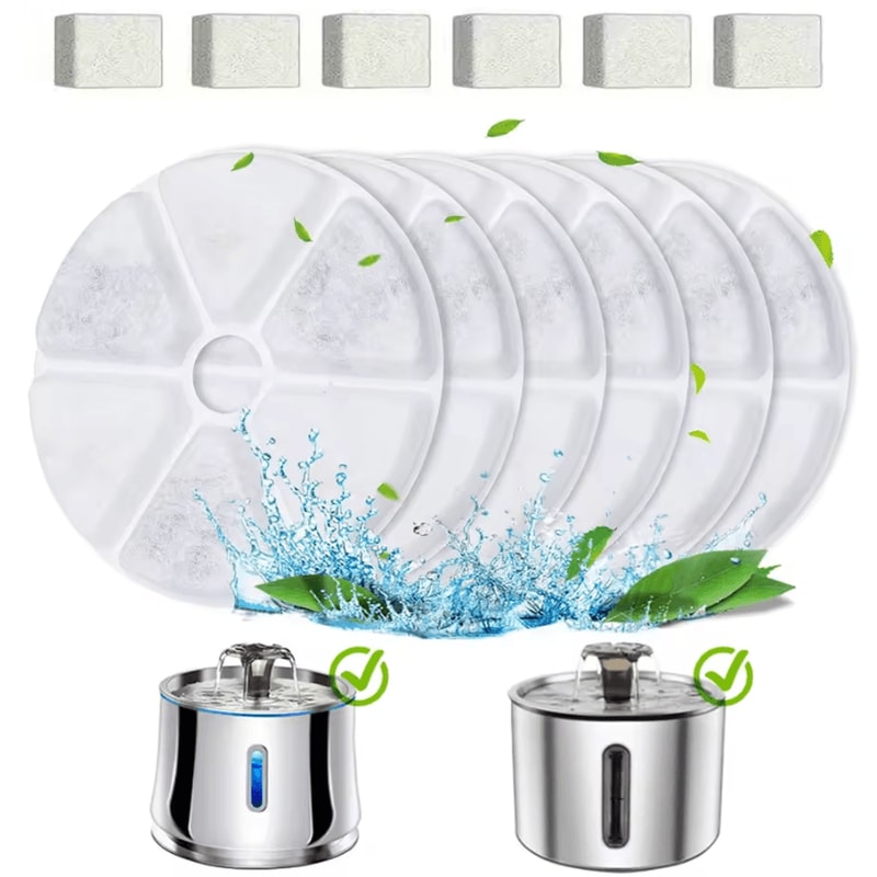 Premium Replacement Water Fountain Filters For Automatic Pet Water Dispensers 0