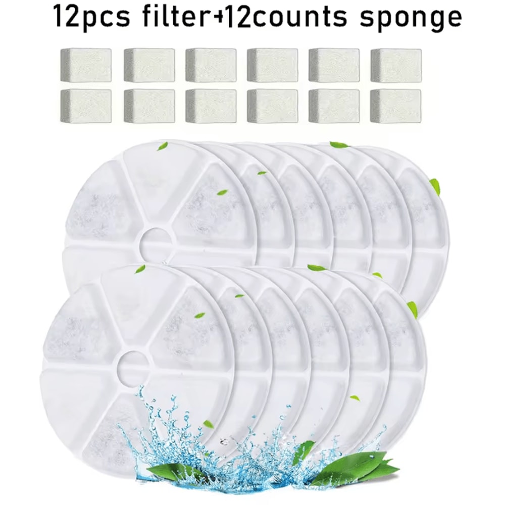 Premium Replacement Water Fountain Filters For Automatic Pet Water Dispensers 4