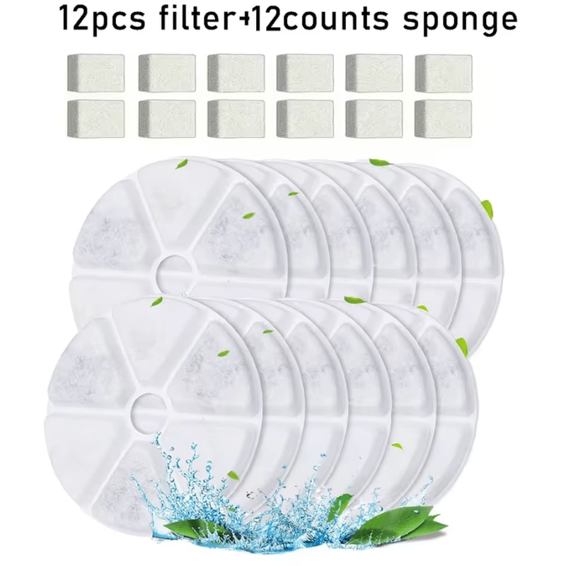 Premium Replacement Water Fountain Filters For Automatic Pet Water Dispensers 4