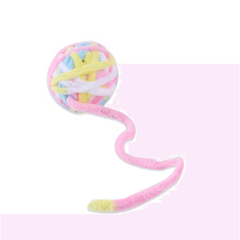 DrDC Colorful Wool Ball Cat Toy Set SelfPlay Chew Chase Toys For Cats 7