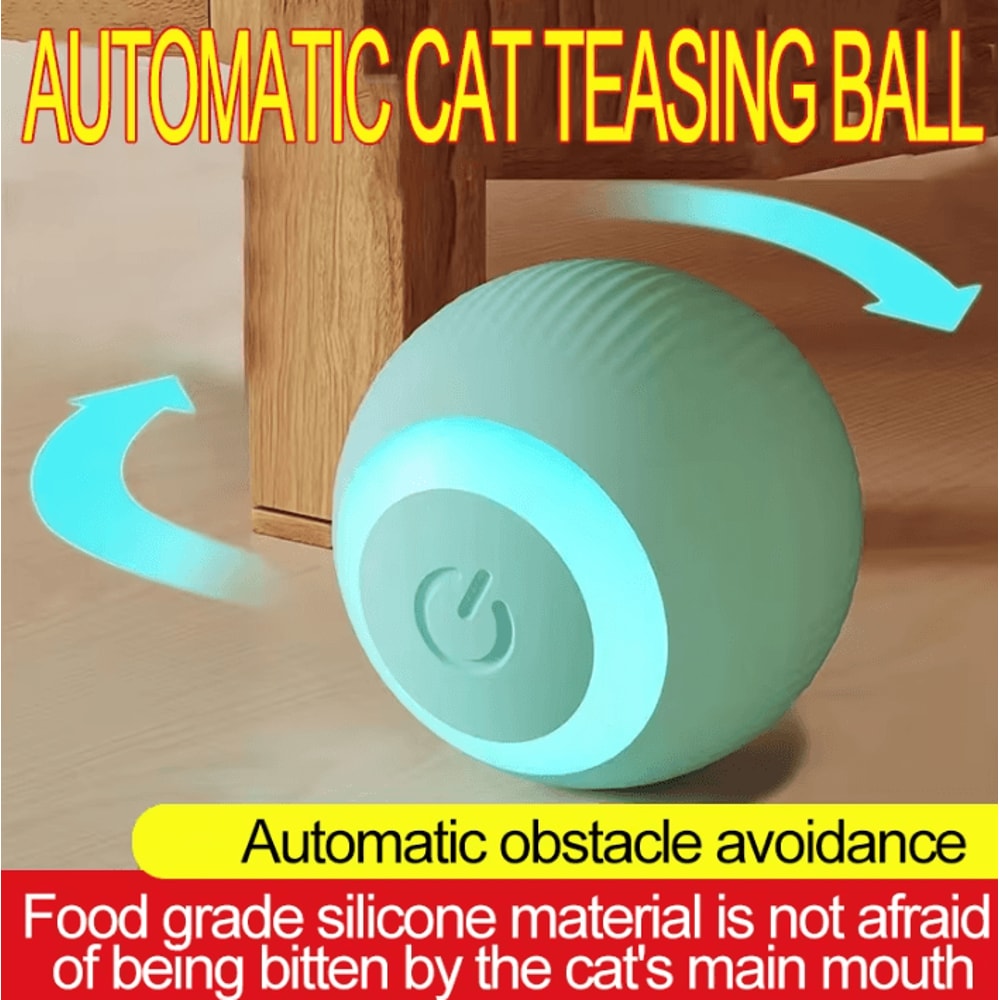 Interactive Automatic Rolling Cat Ball Toy Smart SelfMoving Exercise Ball 1