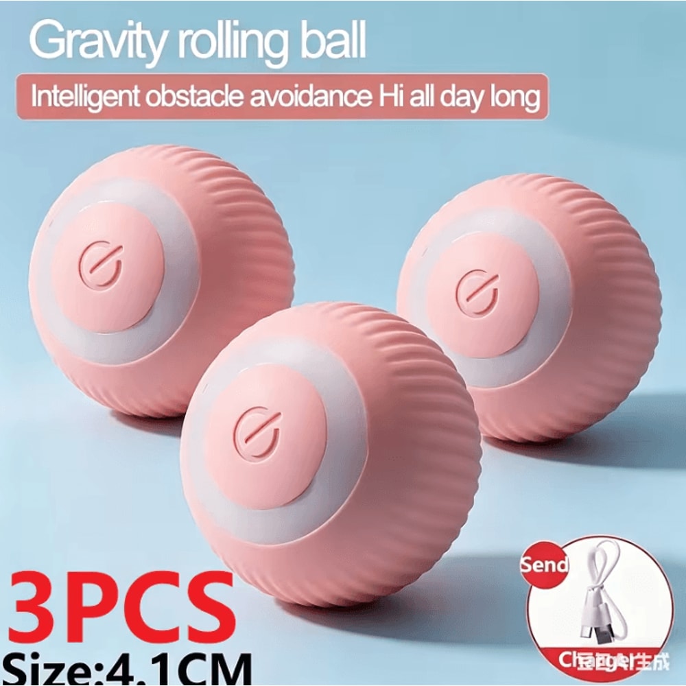 Interactive Automatic Rolling Cat Ball Toy Smart SelfMoving Exercise Ball 8