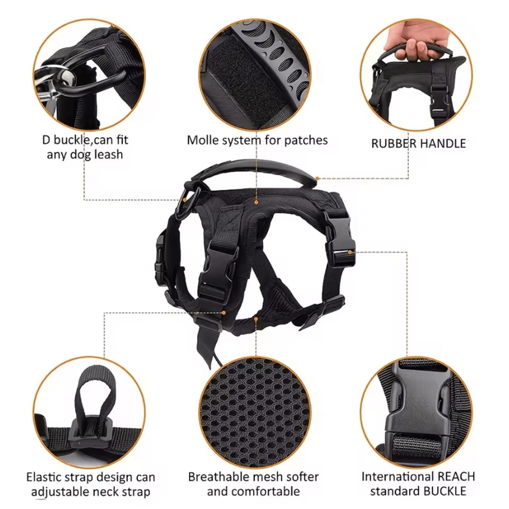 Tactical EscapeProof Cat Harness Vest For Outdoor Adventures 1