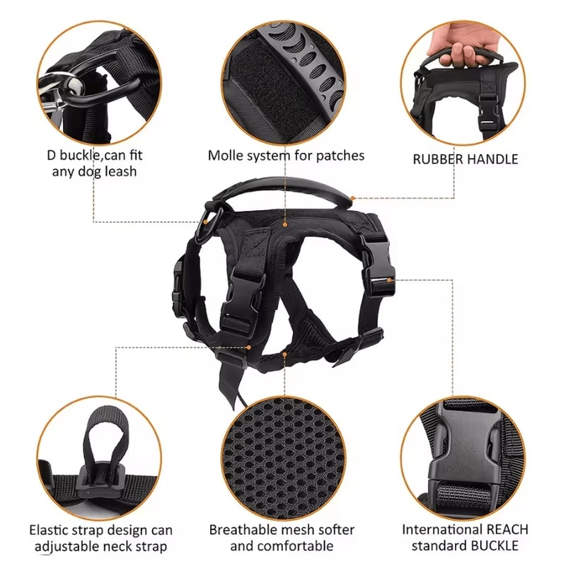 Tactical EscapeProof Cat Harness Vest For Outdoor Adventures 1