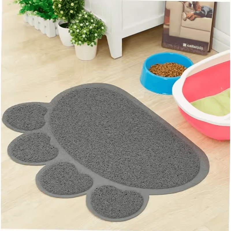 PawPrint CleanStep Waterproof Cat Litter Mat 1