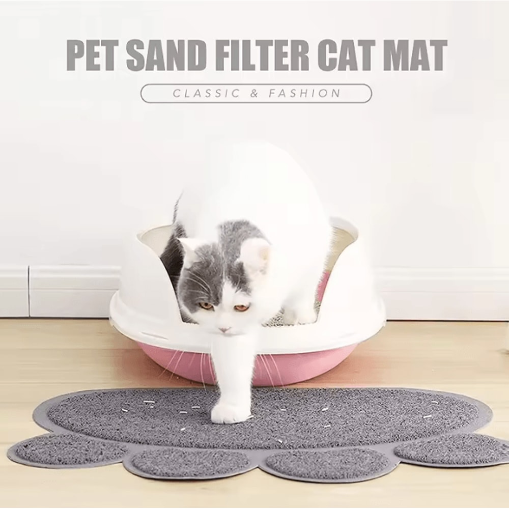 PawPrint CleanStep Waterproof Cat Litter Mat 2