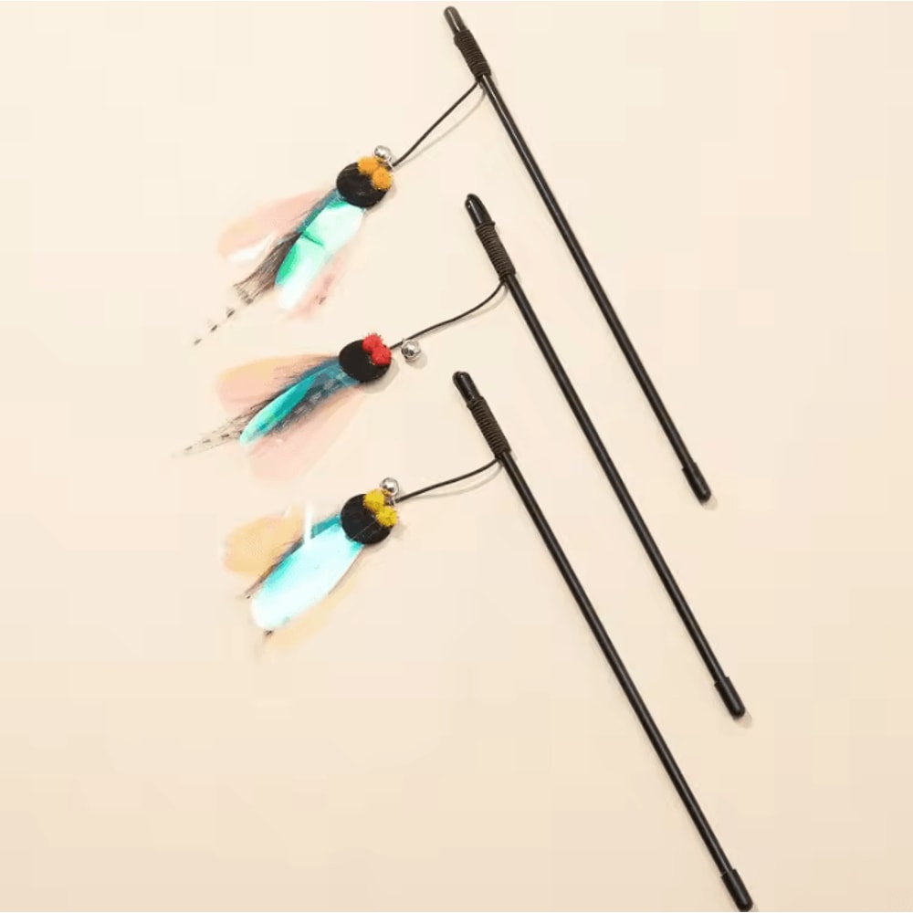 FlutterBell Interactive Butterfly Cat Teaser Wand 1
