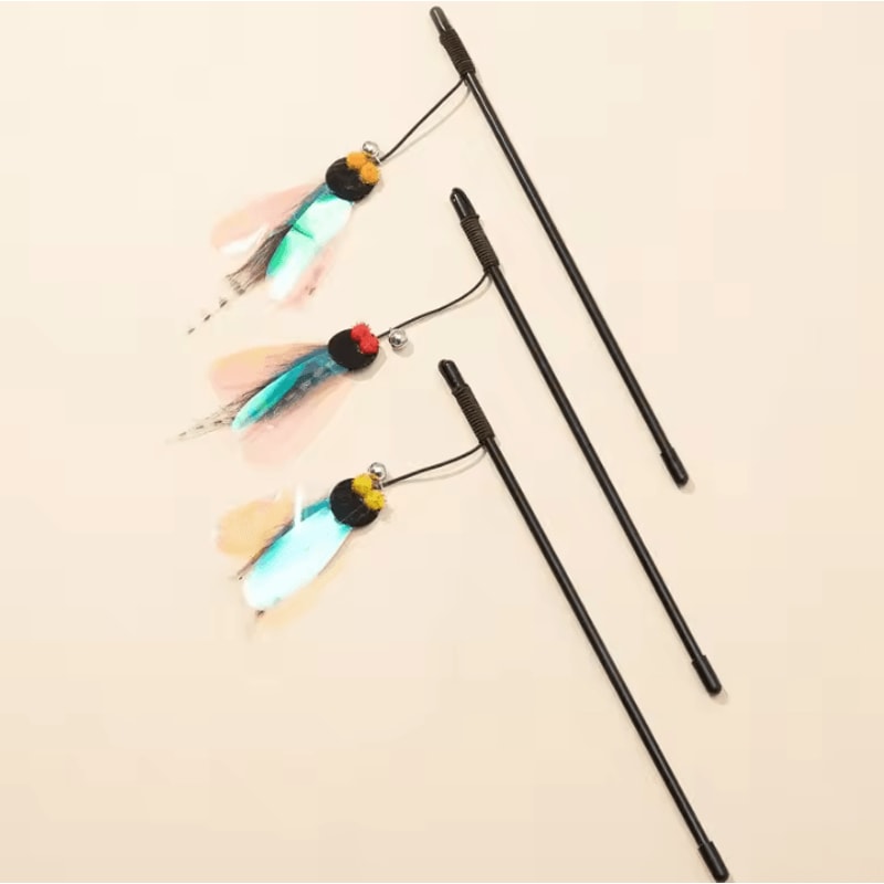 FlutterBell Interactive Butterfly Cat Teaser Wand 1