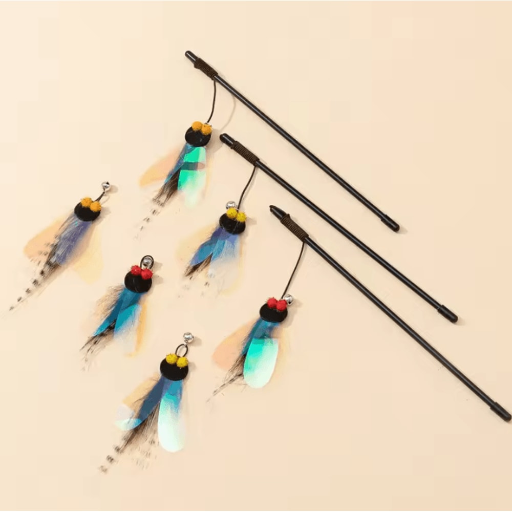 FlutterBell Interactive Butterfly Cat Teaser Wand 2