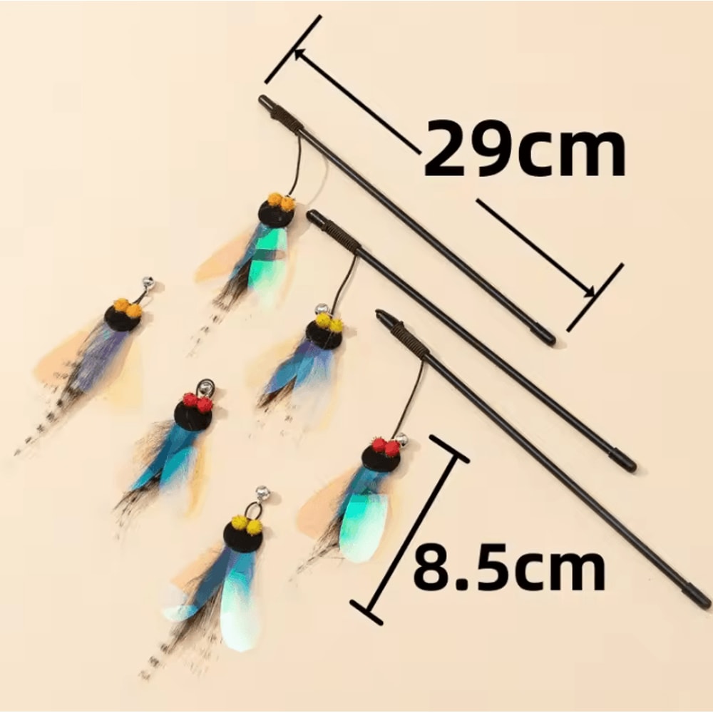 FlutterBell Interactive Butterfly Cat Teaser Wand 3