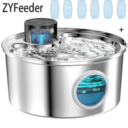 cordless motion sensor stainless steel cat water fountain
