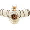 Hide Play Foldable Cat Tunnel Toy With Storage Bag 0