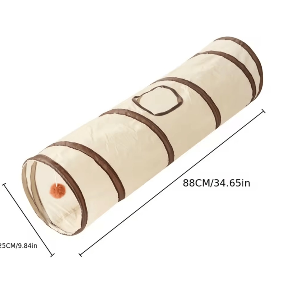 Hide Play Foldable Cat Tunnel Toy With Storage Bag 2