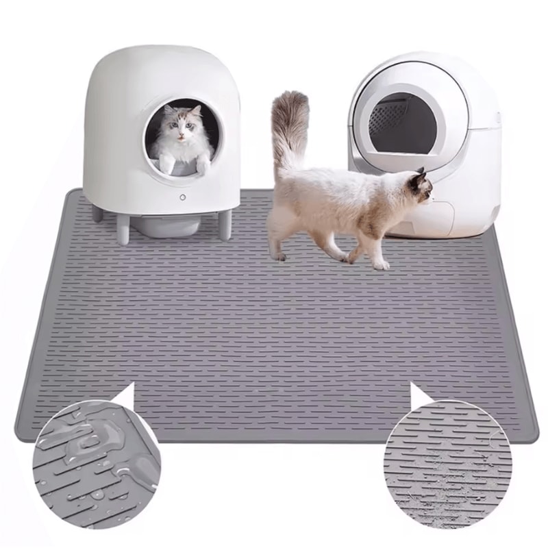AquaShield Waterproof Silicone Pet Feeding Litter Mat 0