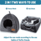 CozyCave Triangle Cat House Bed 1