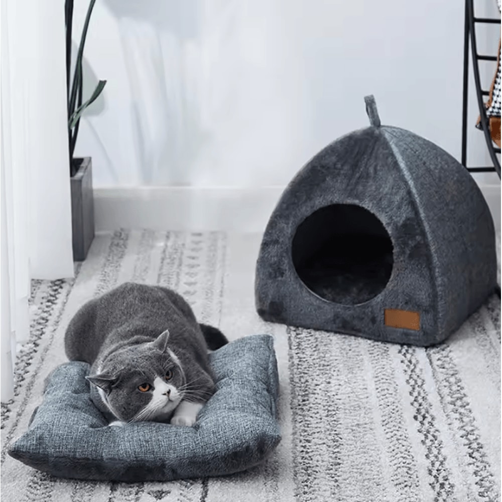 CozyCave Triangle Cat House Bed 2