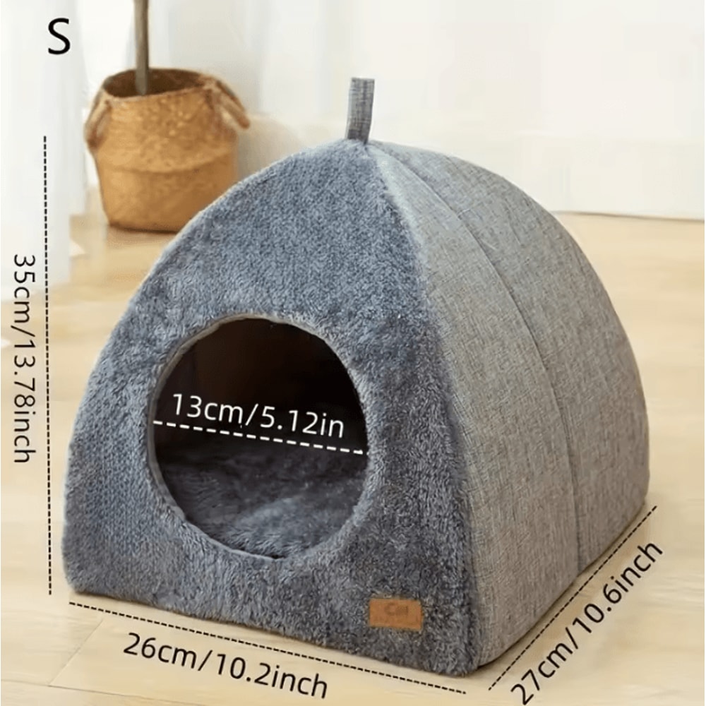 CozyCave Triangle Cat House Bed 3