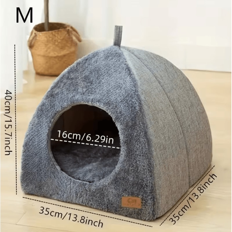 CozyCave Triangle Cat House Bed 4