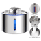 AquaGlow Stainless Steel Automatic Pet Water Fountain 0