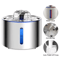 AquaGlow Stainless Steel Automatic Pet Water Fountain 0