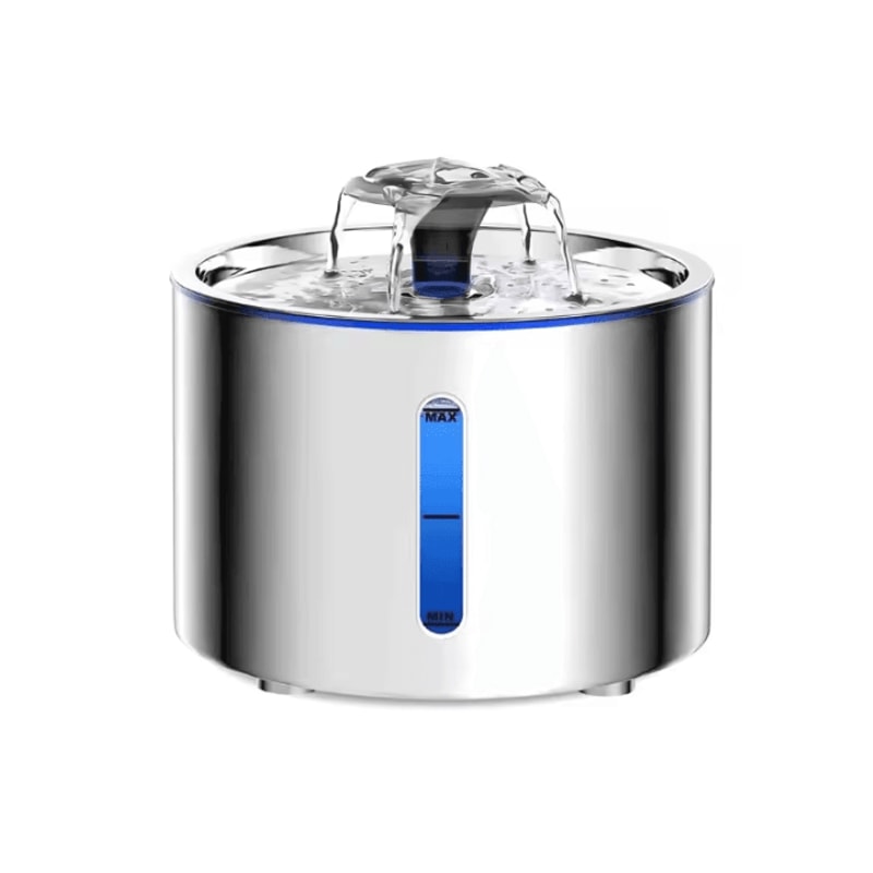 AquaGlow Stainless Steel Automatic Pet Water Fountain 4