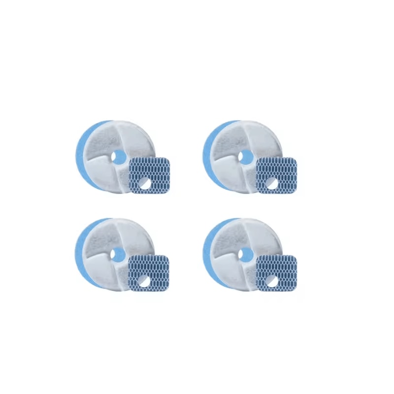 PureFlow Replacement Filters For 22L Stainless Steel Cat Water Fountain 4